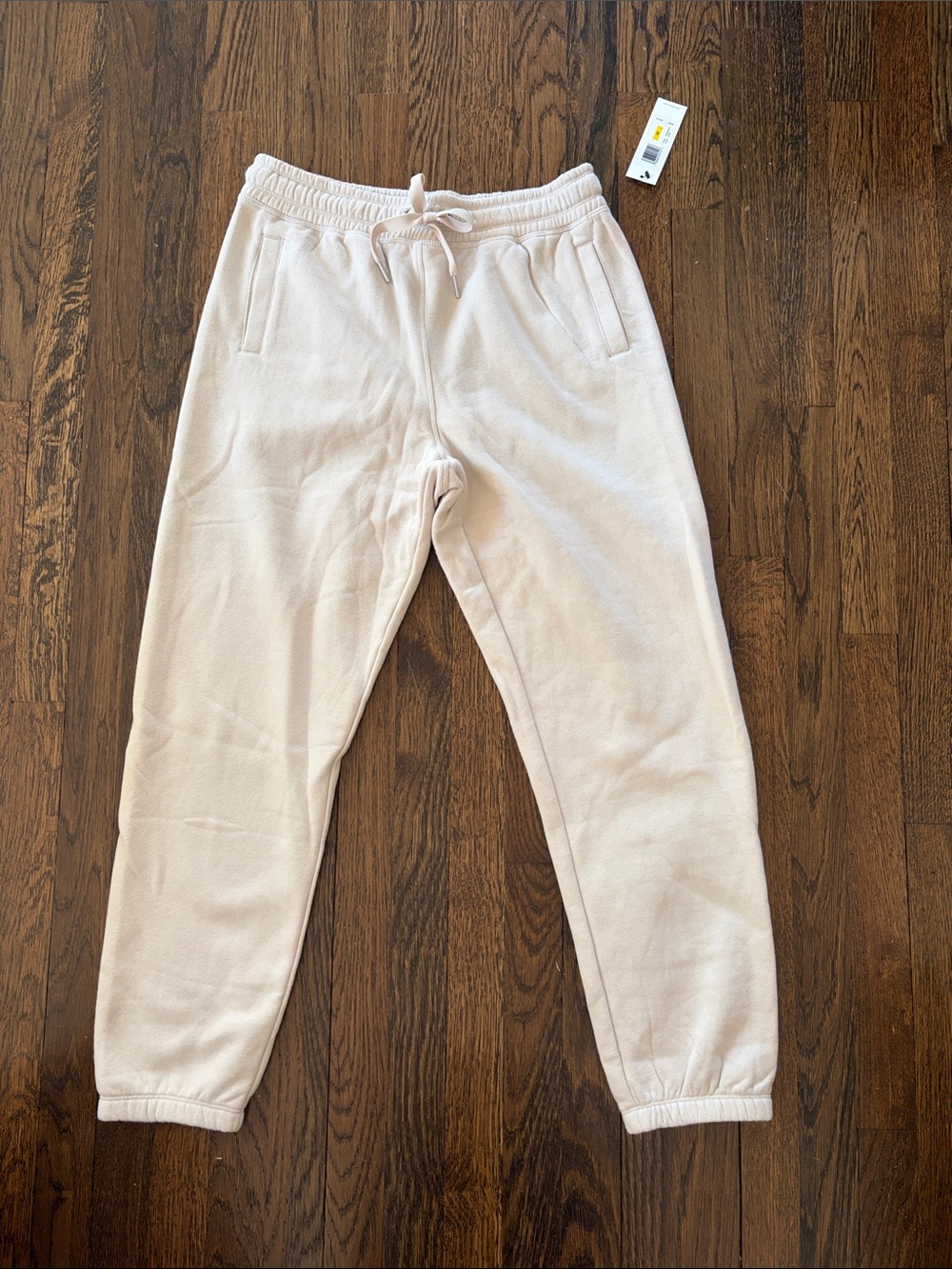 Calvin Klein Medium Drawstring Jogger Pants - Light Beige
